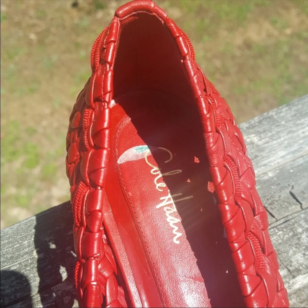 Red Cole Haan little wedges